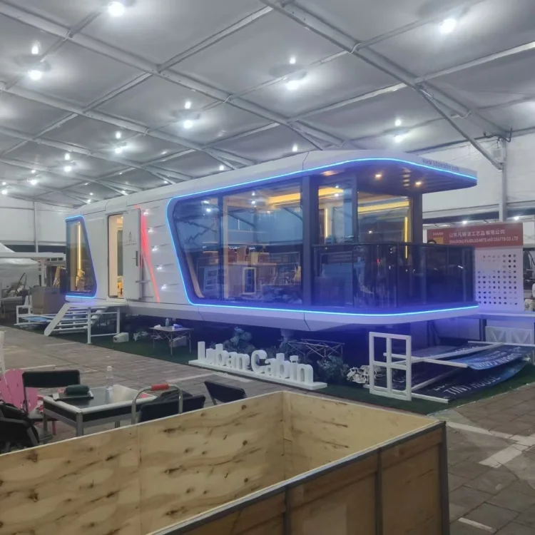 Mobile modular prefabricated luxury spacecraft capsule house, exclusive kitchen leisure house, ready to move into your home