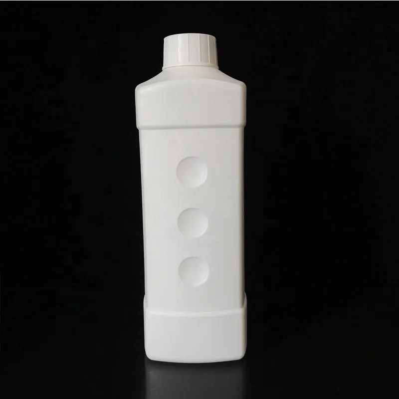 Manufacturer wholesale custom chemicals and disinfectants packing 1L HDPE plastic square bottle