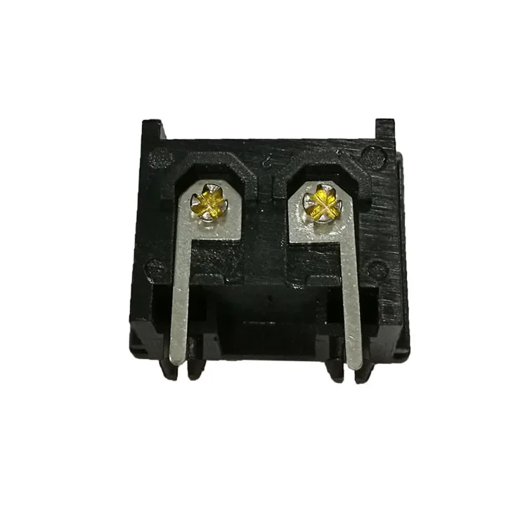 iec 60320 c8 2 pin pcb mount 110v male plug inlet ac power socket