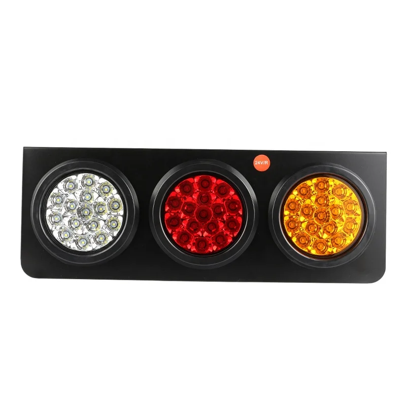 24V Stop Reverse Turn Signal Lights Led Trailer Truck Rear Combination Lamp For Caravan RV Camper Lorry Truck