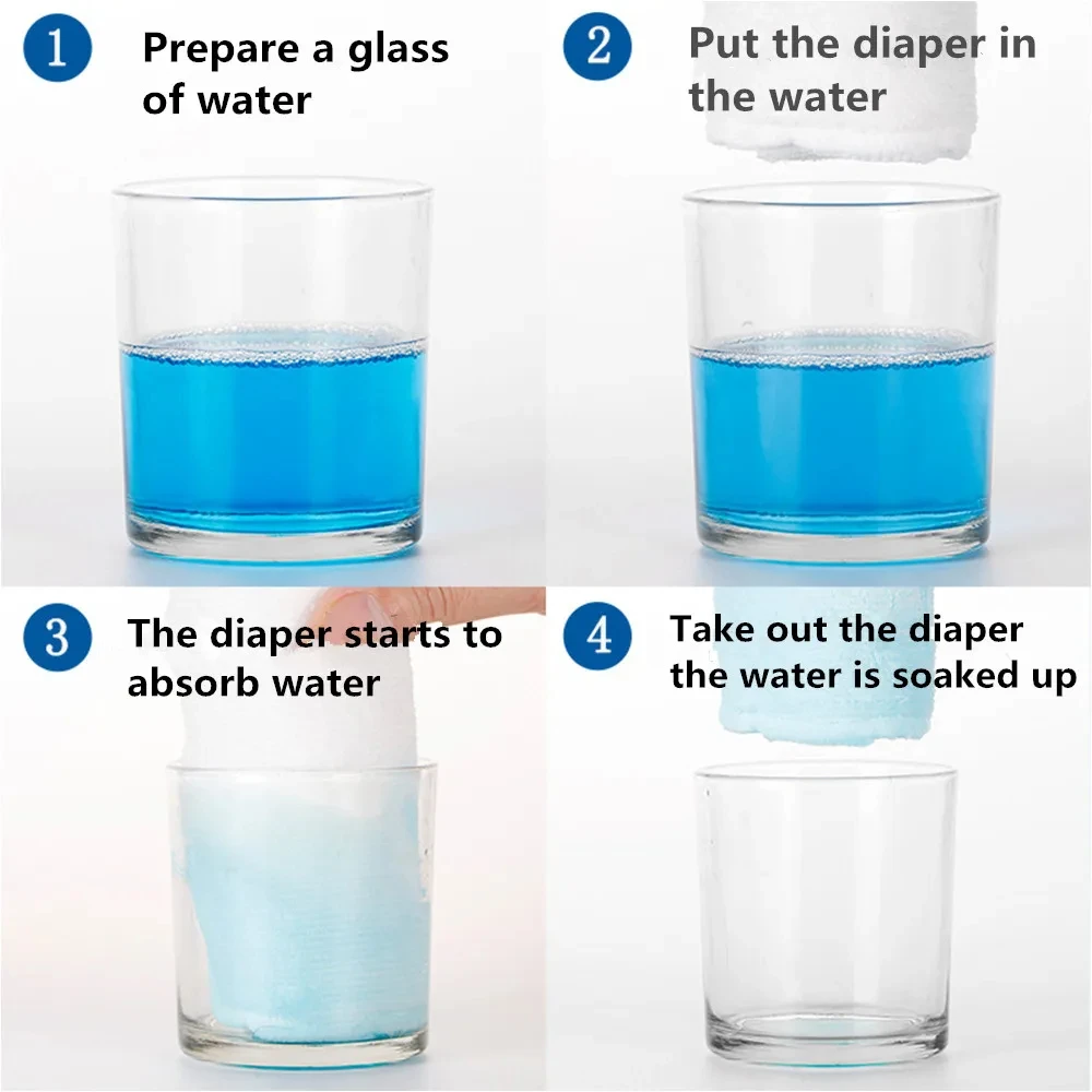 8pcs baby diaper Multiple Types Cloth Inserts High Absorbent Organic 3- Layer Baby Urine Mat Insert For Baby Cloth Diapers