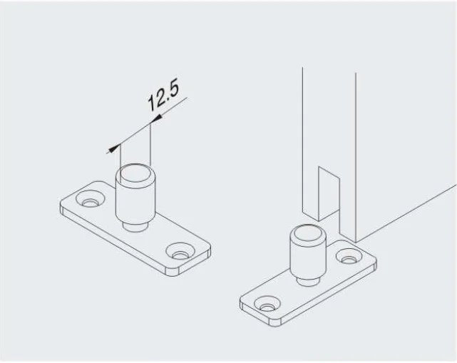 Junaobao hardwares manufacturer Practical designed Guide Roller sliding door bottom guide