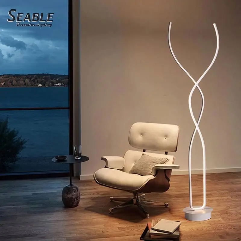 Creative design good price CCT adjustable led floor standing lamp white/black floor lamp lighting