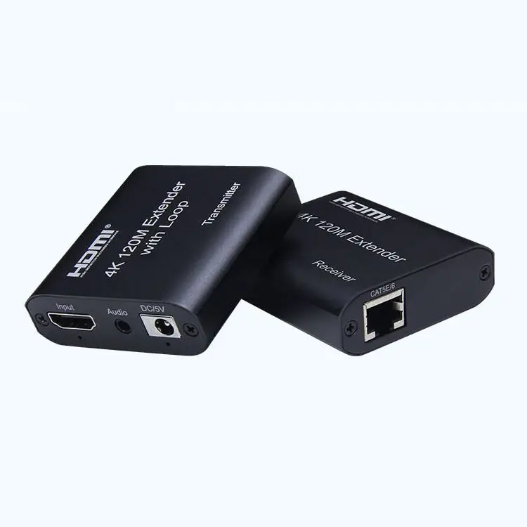 30% Off Hd Lan Rj45 4K 120M Single Cable Hdmi Extender Via Cat5E/6 Laptop Screen Hdmi Extender with Loop And Audio