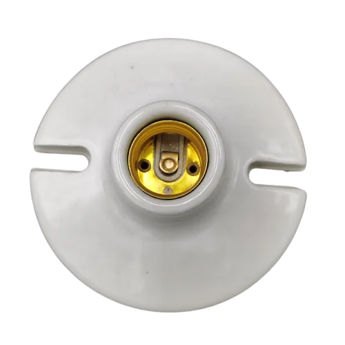 Hot selling high quality 250v 4a white ceramic lamp holder E27 screw LED lamp holder