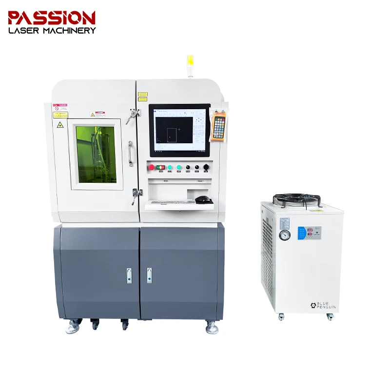 Hot Sell 1000W 1500W 2000W Gold Silver Cutting Machine Full Enclosed Machine for Metal