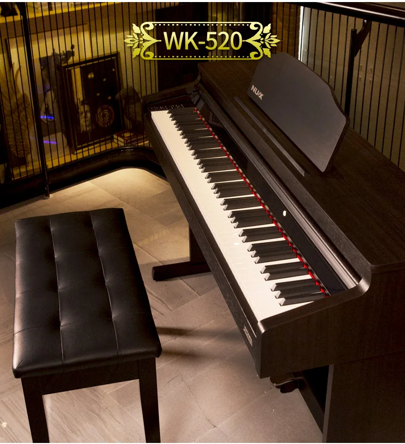 nux brand WK-520 88 keys digital piano for Home intelligent education piano