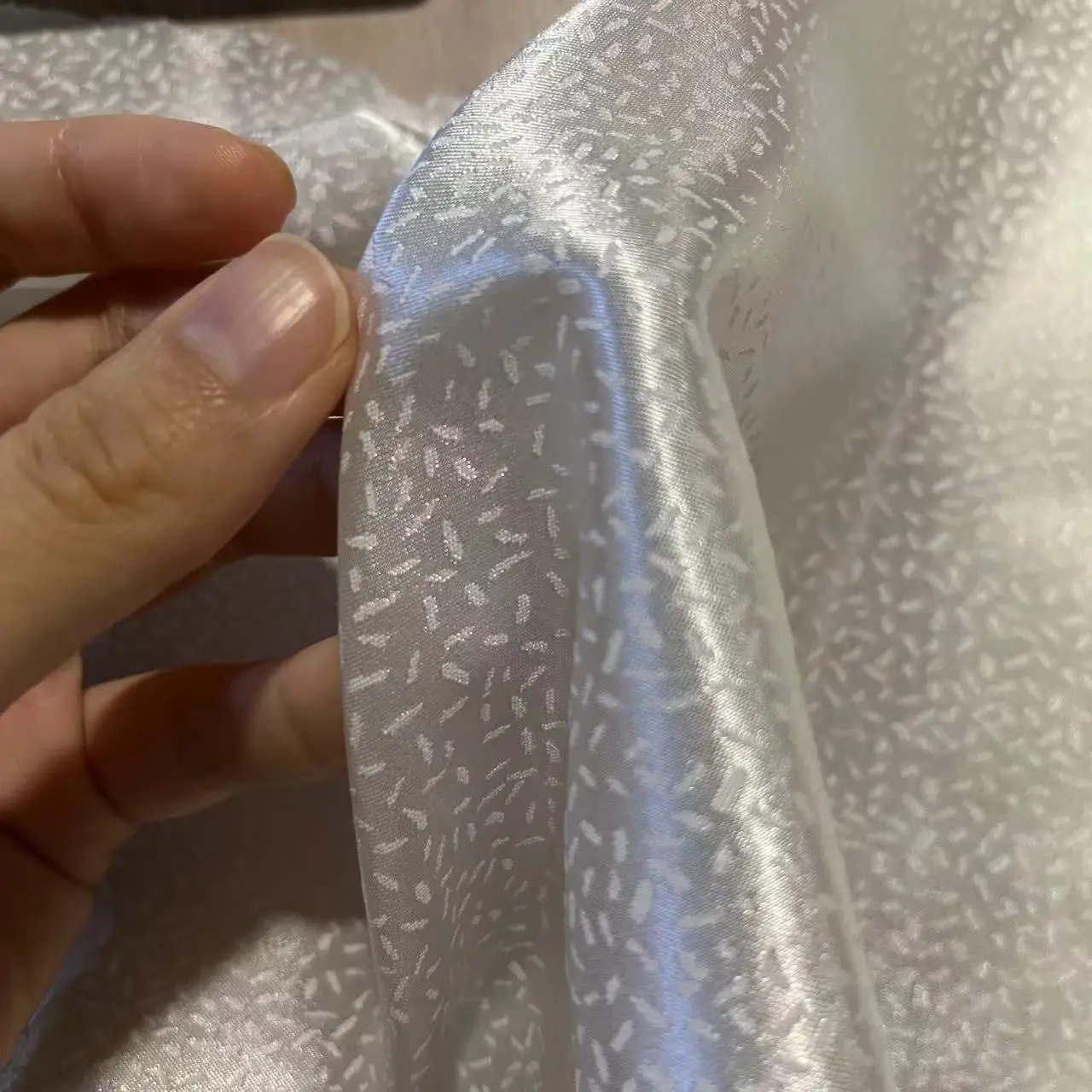 Brazil style elegant woven  jacquard floral stretch satin polyester  fabric for dress