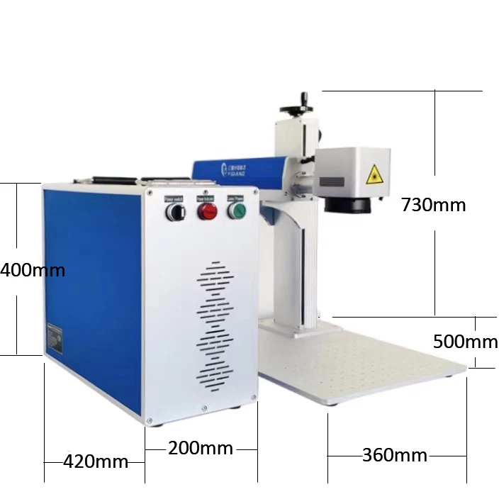 Raycus MAX JPT laser  20w 30w 50w fiber laser marking machine for marking engraving Alumina metal