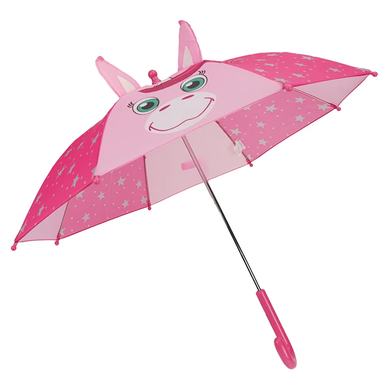 Printed Animal Design Small Umbrella for Kids Safety Open High Quality