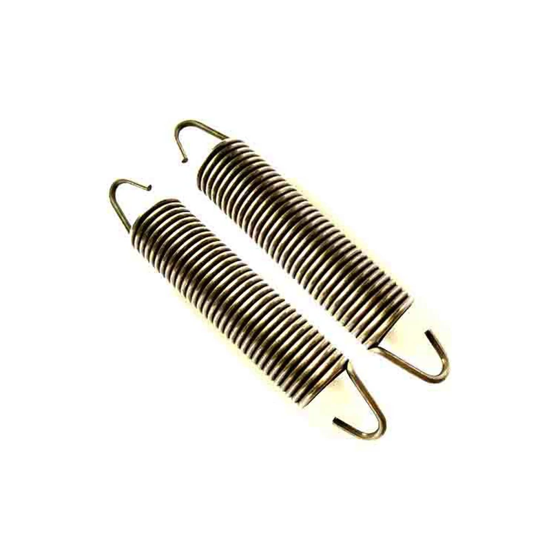 High Quality Stainless Steel Gold Finish Brake Return Spring Extension Spring with Long Hook Clamp for  Motorcycle