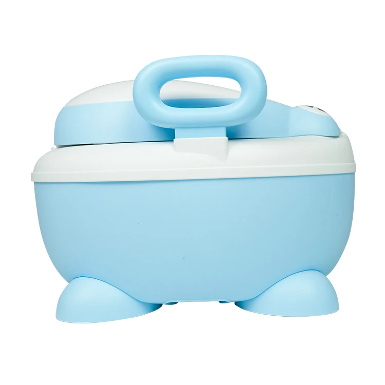 BPA free stock wholesale easy cleaning frog simple design plastic baby potty