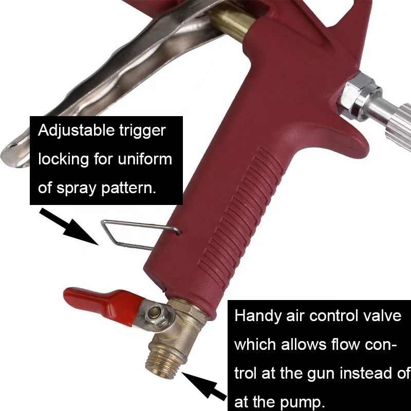 Plastic cup Air Hopper Spray Gun 1.45 Gallon Ceiling Wall Texture Paint Drywall Painting Sprayer B002