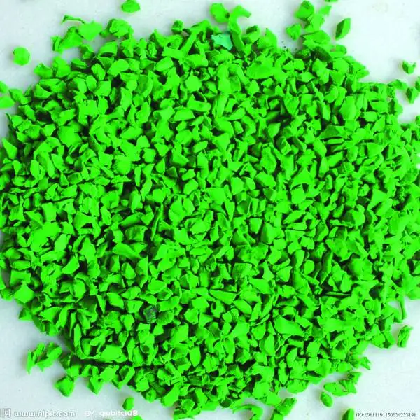 Green Color EPDM Rubber Granules