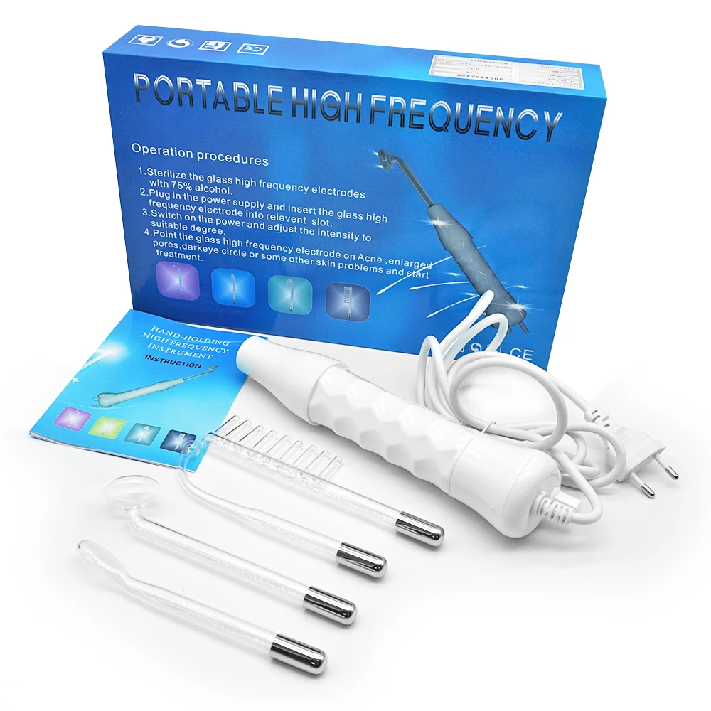Portable ozone high frequency facial machine beauty equipment for home use