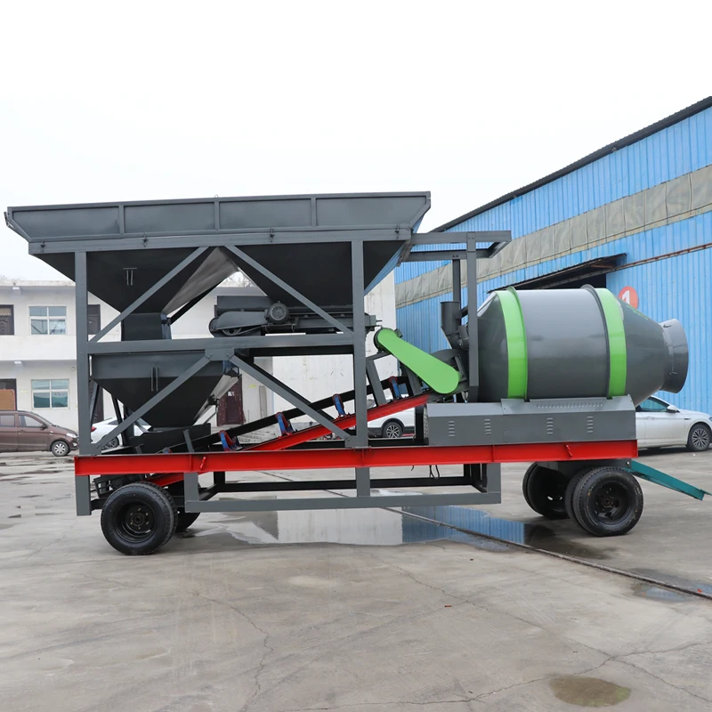 Stationary Asphalt Mixing Plant JZM750 Hot Asphalt Mix Plant Mini Movable Ready Mix Batching Plant