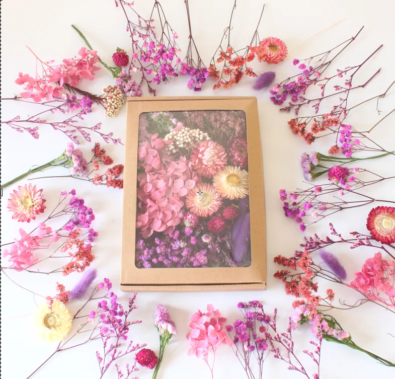 J-HE 2024 New Style 100% Natural Dried Flowers Materials Packed In Box For  Home Decoration Resin DIY Soap  Candle Making