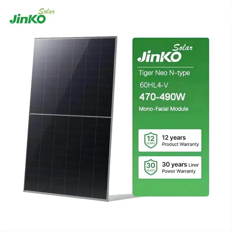 Jinko Topcon Solar Panels 430W 435W Tier 1 All Black Photovoltaic Panel For Sale