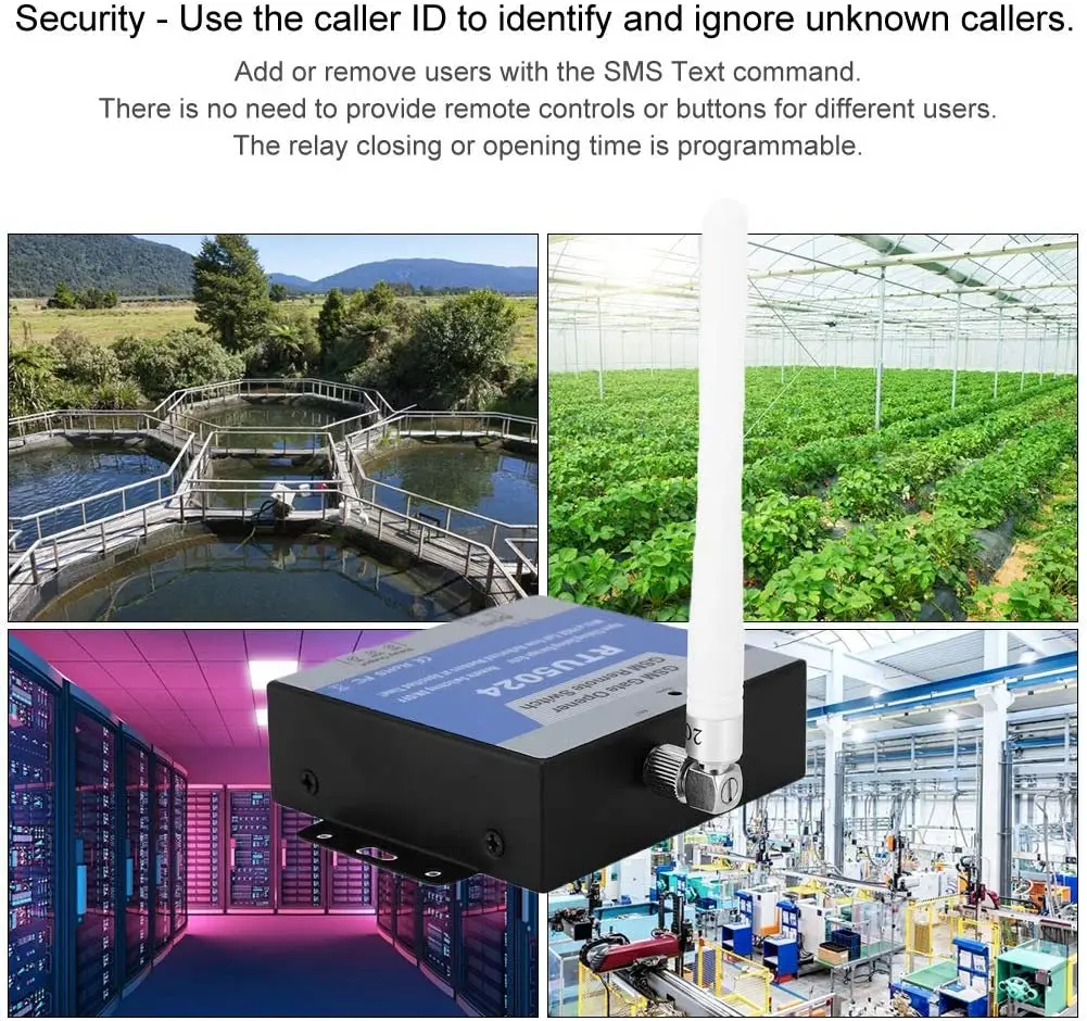 GSM Auto Door Opener Relay Switch Wireless Remote Control Gate Opener Phone Operated GSM Controller RTU5024 2G