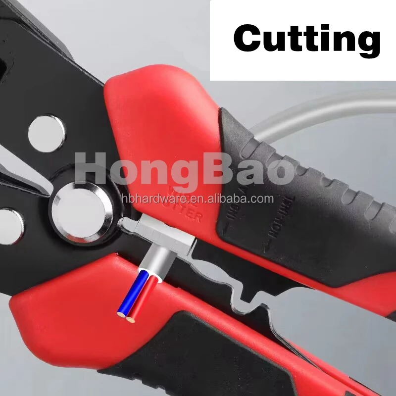 OEM 3 in 1 Wire Stripper Fast Quick Match Size strip 0.2 - 6.0 mm 24 - 10 AWG Universal Generic Auto Self Adjust Stripping Plie