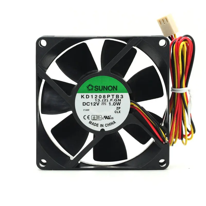 SUNON KD1208PTB3 12V 1.0W 8025 8CM inverter mute axial industry exhaust cooling fan