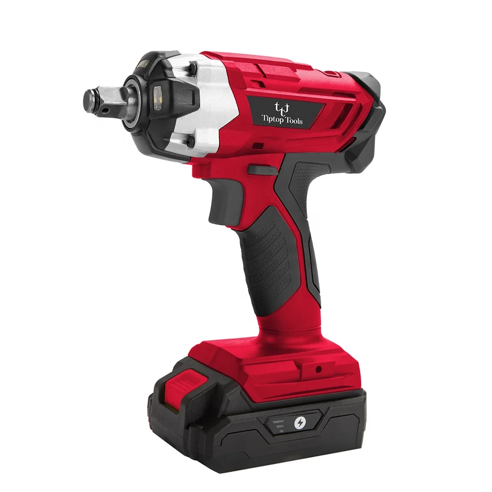 Best Selling 18V 2.0Ah Li-ion Battery Powered Portable High Torque 1/2 inch Cordless Electric Impact Wrench Set For Sale