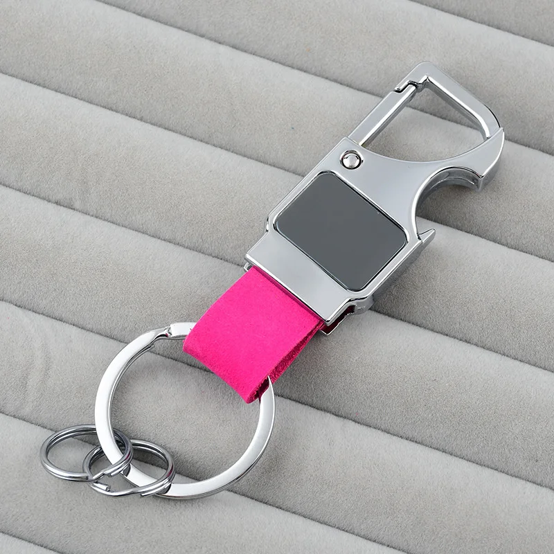 Custom Leather Key Chain Keyring Manufacturer Wholesale Bulk Handmade Car Brand Logo Custom Leather Keychain