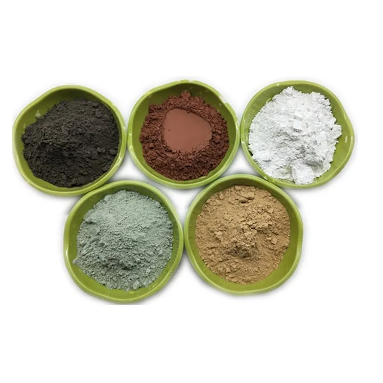 Volcanic ash mud supplier White/green/Volcanic ash powder for cosmetic mud moxibustion use