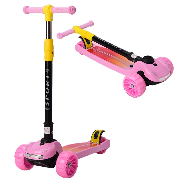 Оптовая продажа с фабрики высокое качество новый дизайн складные детские скутеры 3 ПУ колеса самокат для