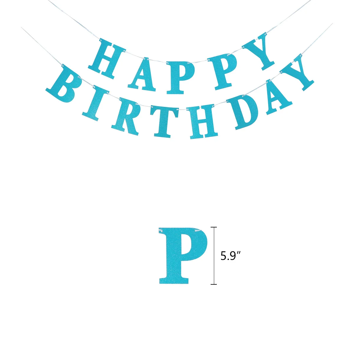 New blue girl Princess Elsa birthday party supplies  balloon flow sura flag strap birthday party decorations for kids