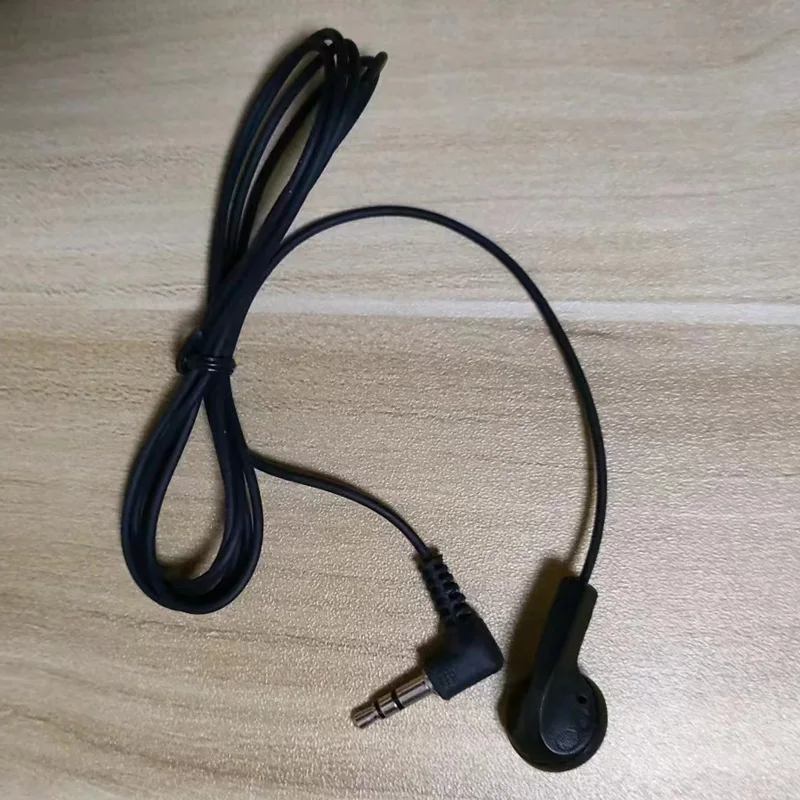3.5mm earphones single side wired single side with silicone earphones