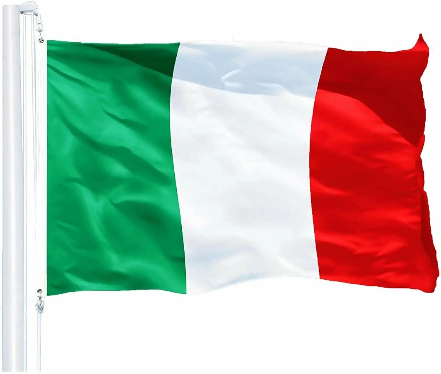 Custom 3 X 5 Ft 90 X 150 cm Print flag of italy bandiera italiana flag Republic of Italy red white green images waterproof