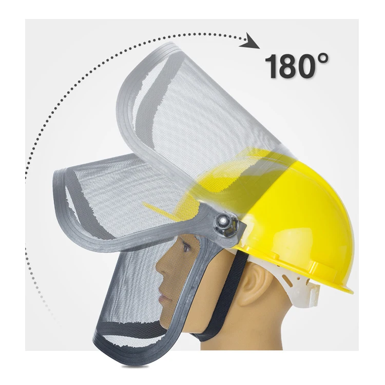 Gardening guard mowing face guard iron wire anti-dust sawdust chain saw garden iron mesh protective equipment shield