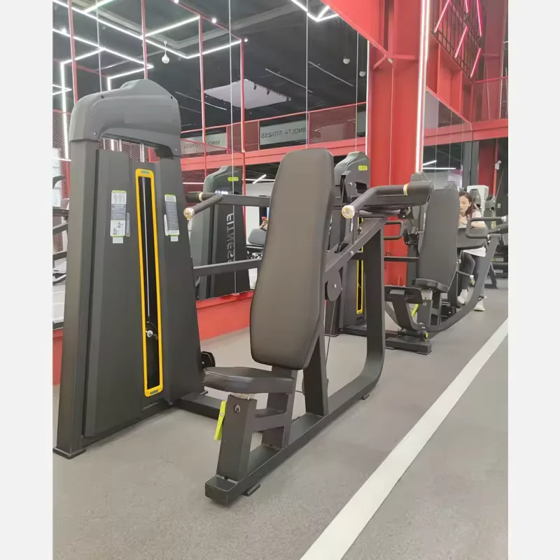 2024 factory Heavy Duty Gym Equipment Commercial Seated Shoulder Press Pin Load Selection Machine For Strength Training