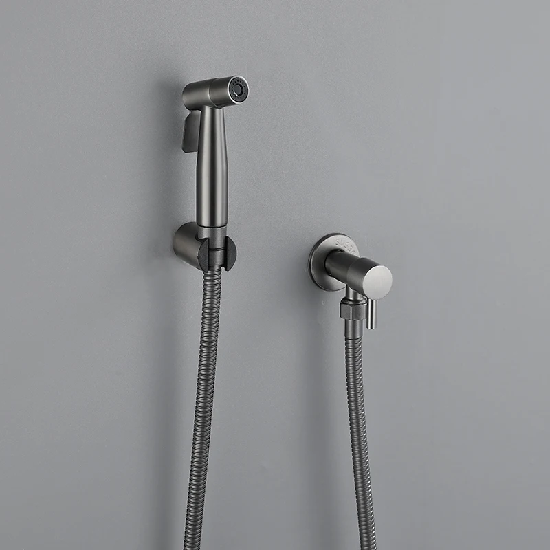 Personal Hygiene Gray Hand Held Bidet Toilet Sprayer Set Women Shower Sprayer Spray Gun Bidet