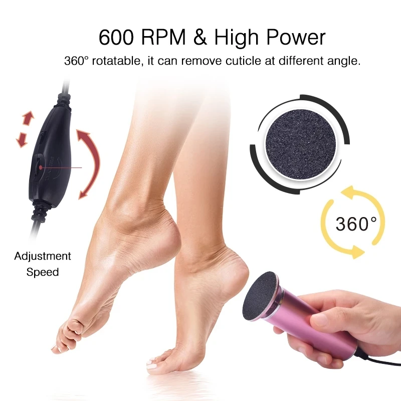 Electric Pedicure Tools Foot Care File Leg Heels Remove Dead Skin Callus Remover Feet Clean Care Machine Replacement Sand paper
