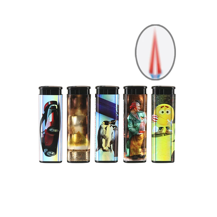 Modern Plastic Windproof Cigarette Gas Lighter Refill Electronic Butane Lighter