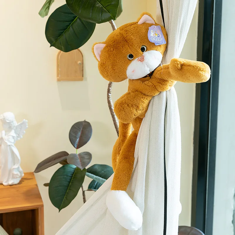 Animal Cat Plush Toys for Children Gifts Wholesale Soft Cotton Stuffed Plushie Doll Peluche Gatos Home Decoration