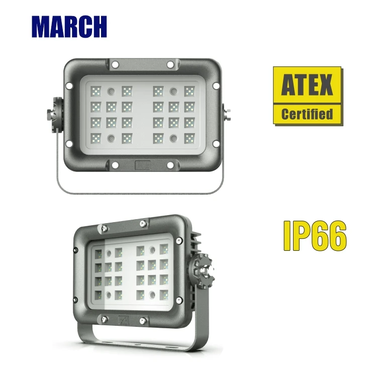 Aluminum housing led canopy light 50W 70W ceiling mounted explosion-proof gas station light