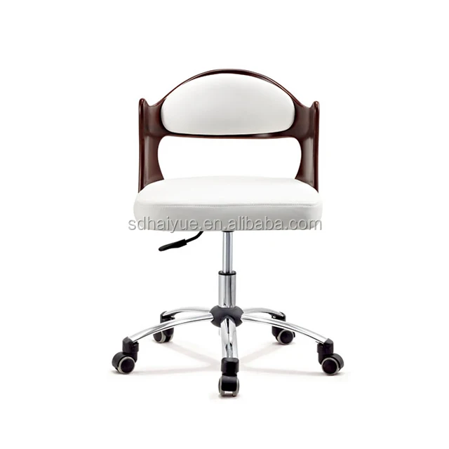 HAIYUE Modern Office Furniture Plywood PU Leather Computer Desk Chair Staff Chair HY2012