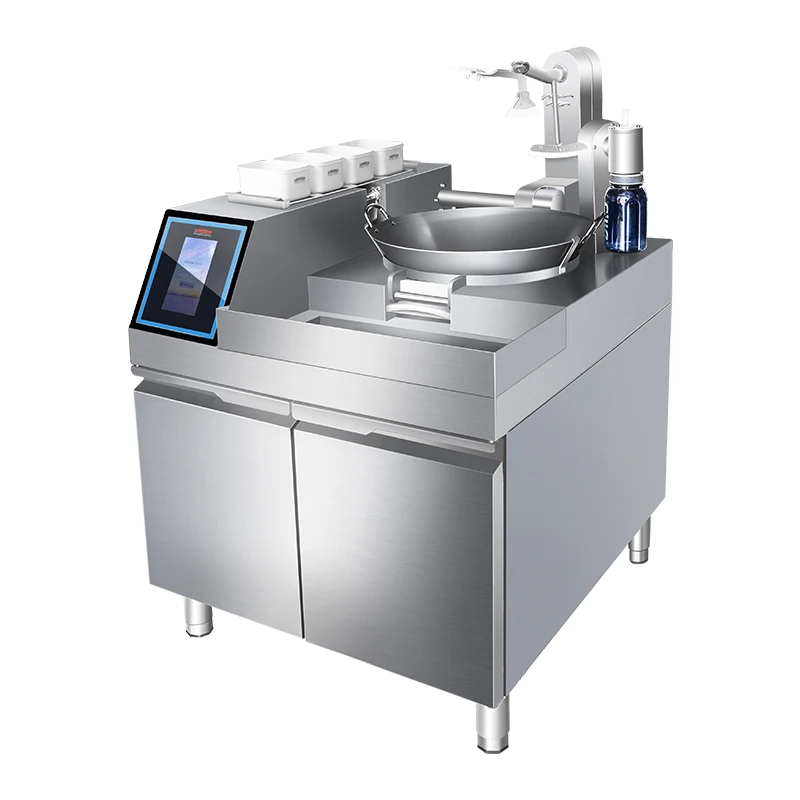 Foshan City Semikron Factory Supply LNG LPG Chef Robot Chinese Food Cooking Robot Kitchen Machine Wok Hei Taste