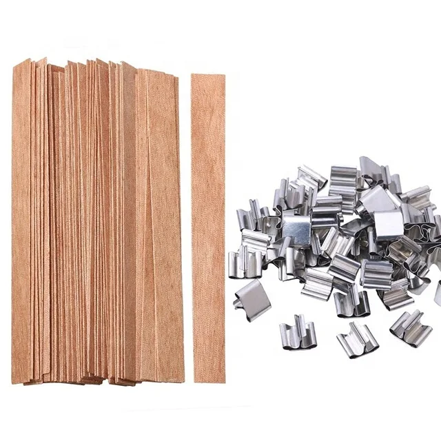 Wholesale Multi Size Eco-Friendly Custom Wooden Wick Wood Candle Wick for Candle Making