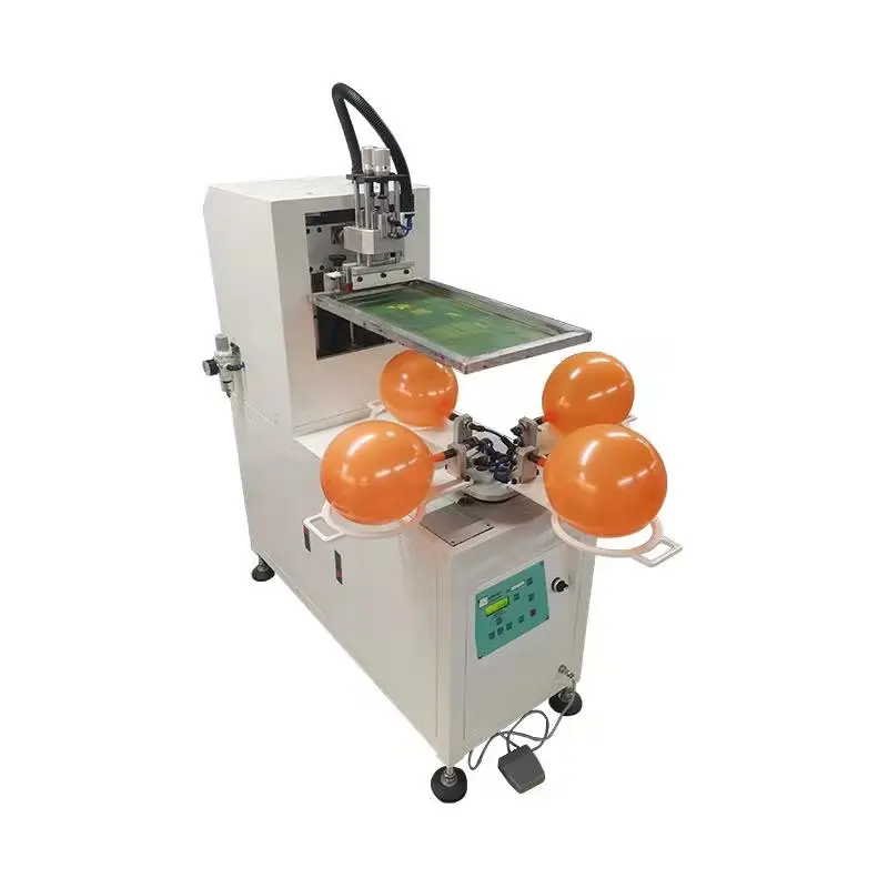 TAOXING Hot Sale Automatic inflatable balloon printer 4 Station Single Color balloon screen printing machine