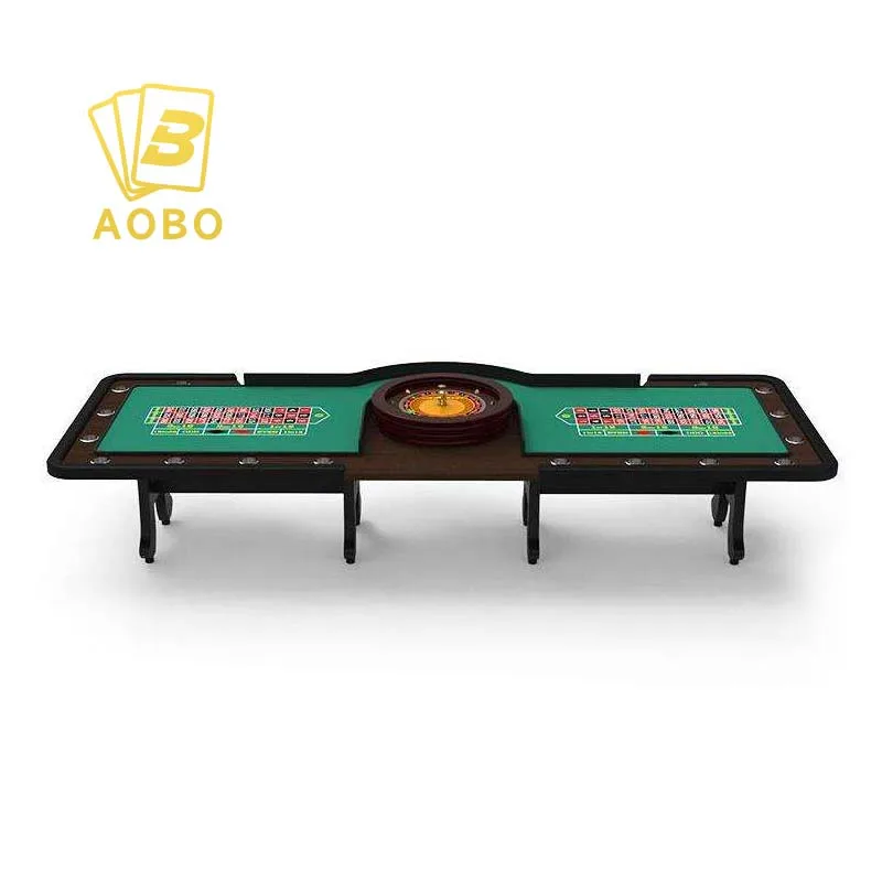 Hot Sale Custom Roulette Table Double Betting Area Roulette Table With Four H-Shaped Table Leg For Casino