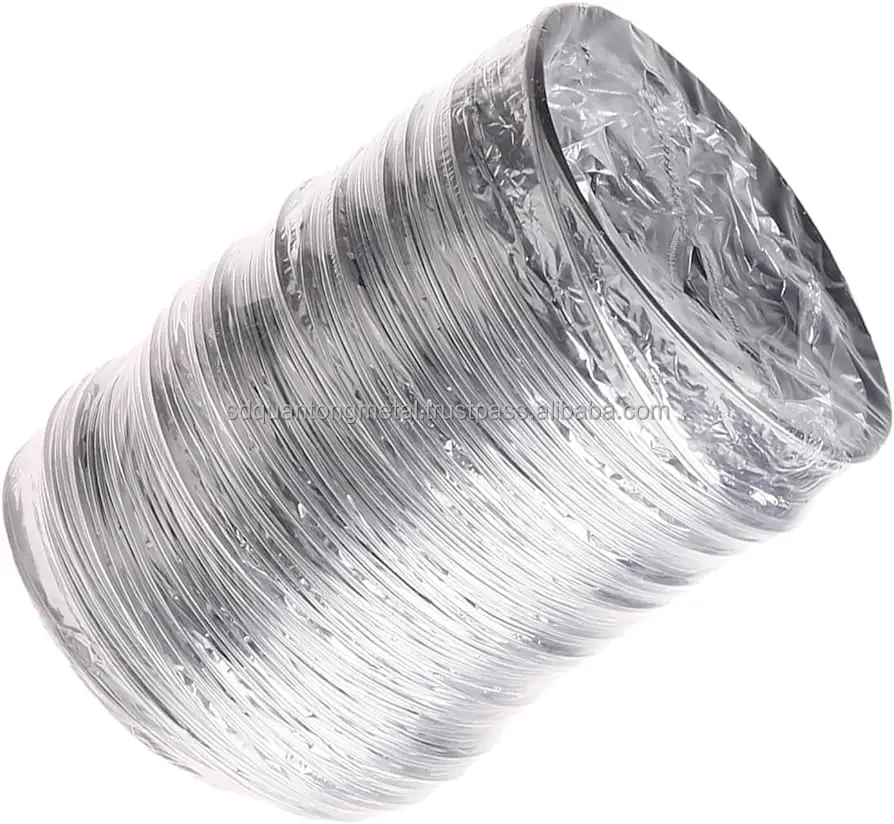 Aluminum foil smoke pipe, thickened double layer, fresh air system, soft and retractable, supports customization