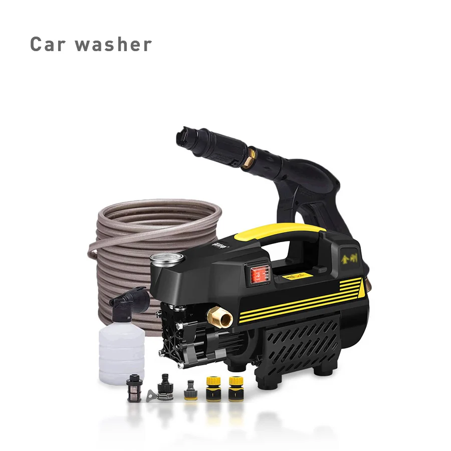 
Best Selling Household Cleaner, 1800W 135Bar Silent Induction Brush Power Motor High Pressure Car Cleaner Car Washer Machine/ 