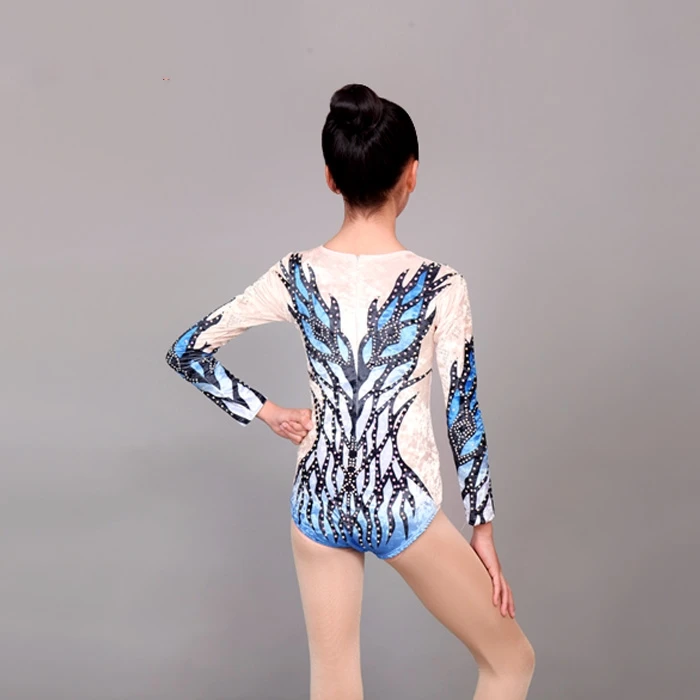 Hot sale Competition gymnastic clothing long sleeve training wholesale price gymnastics leotard