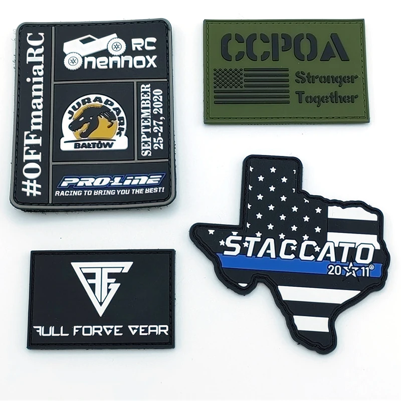 Clothing Labels Accessories Maker Custom Embossed 3D Brand Name Logo Soft PVC Rubber Patches for Hats
