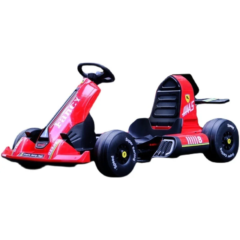 Wholesale electric racing mini kids pedal go kart soft wheel off road battery powered go karts cheap sale