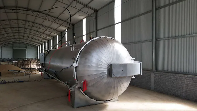 Horizontal High Pressure Steam Sterilizer For Mushroom Retort